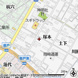 誠香電機株式会社岡崎倉庫周辺の地図