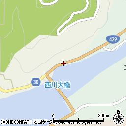 国道４２９号線周辺の地図