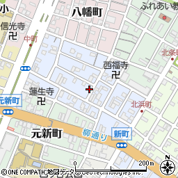 三重県四日市市中町周辺の地図
