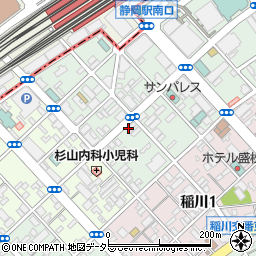 パソコン教室パレハ　静岡市駿河区南町校周辺の地図