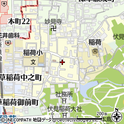 京都府京都市伏見区深草開土町66-4周辺の地図