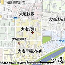 京都府京都市山科区大宅沢町140周辺の地図