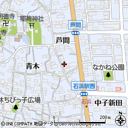 愛知県知多郡東浦町石浜芦間33周辺の地図