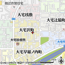 京都府京都市山科区大宅沢町143周辺の地図