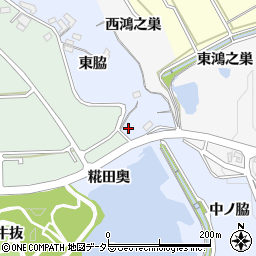 愛知県知多市佐布里清水脇周辺の地図