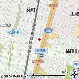 トヨタレンタリース愛知岡崎店周辺の地図