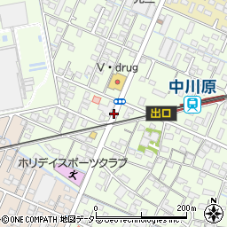 中川原駅周辺の地図