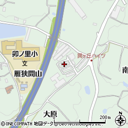愛知県知多郡東浦町緒川雁狭間山1周辺の地図