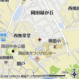 愛知県知多市岡田東無常堂15-5周辺の地図