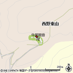 京都府京都市山科区西野東山周辺の地図