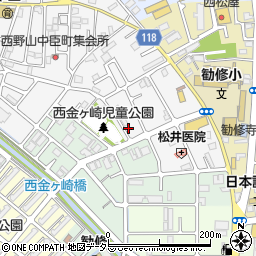 京都府京都市山科区勧修寺西栗栖野町287周辺の地図