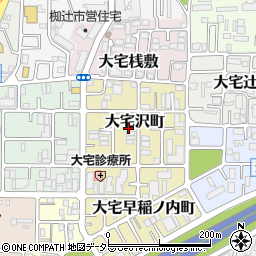 京都府京都市山科区大宅沢町169周辺の地図