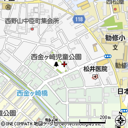 京都府京都市山科区勧修寺西栗栖野町300周辺の地図