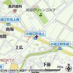小垣江町池上周辺の地図