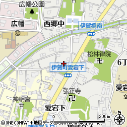 愛知県岡崎市伊賀町愛宕下周辺の地図
