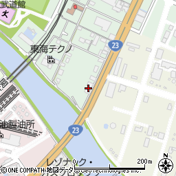 坂倉自動車内張店周辺の地図