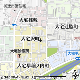 京都府京都市山科区大宅沢町120周辺の地図