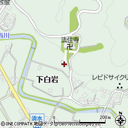 静岡県伊豆市下白岩593周辺の地図