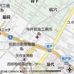 愛知県岡崎市宇頭町久屋名周辺の地図