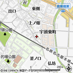 愛知県岡崎市宇頭町戸崎周辺の地図