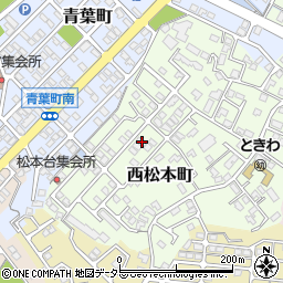 三重県四日市市西松本町周辺の地図