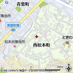 三重県四日市市西松本町周辺の地図