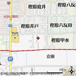 京都府京都市西京区樫原比恵田町4周辺の地図