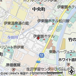 静岡県伊東市寿町周辺の地図