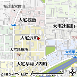 京都府京都市山科区大宅沢町121周辺の地図