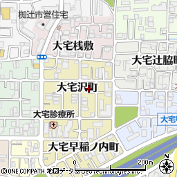 京都府京都市山科区大宅沢町138周辺の地図