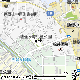 京都府京都市山科区勧修寺西栗栖野町297周辺の地図