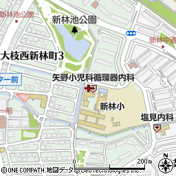 西医院周辺の地図