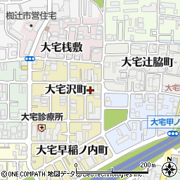 京都府京都市山科区大宅沢町119周辺の地図