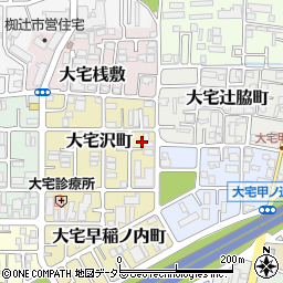 京都府京都市山科区大宅沢町116周辺の地図