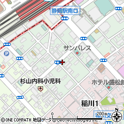 美洗館　駅南店周辺の地図
