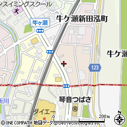 京都府京都市西京区牛ケ瀬山柿町周辺の地図