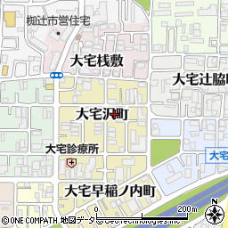 京都府京都市山科区大宅沢町160周辺の地図