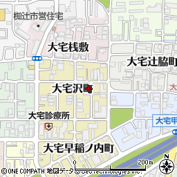 京都府京都市山科区大宅沢町133周辺の地図