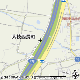 京都府京都市西京区大枝西長町周辺の地図