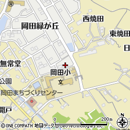 愛知県知多市岡田緑が丘10周辺の地図