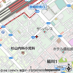 美洗館　駅南店周辺の地図