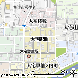 京都府京都市山科区大宅沢町164周辺の地図