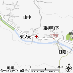 愛知県岡崎市箱柳町山中6周辺の地図