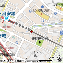 愛知県安城市三河安城町周辺の地図