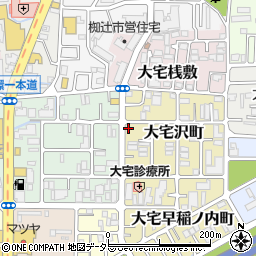京都府京都市山科区大宅沢町243周辺の地図