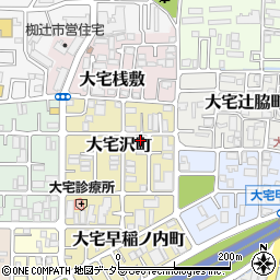 京都府京都市山科区大宅沢町129周辺の地図