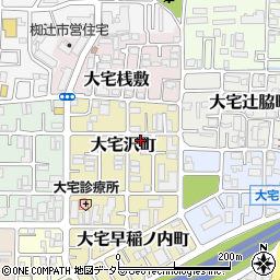 京都府京都市山科区大宅沢町127周辺の地図