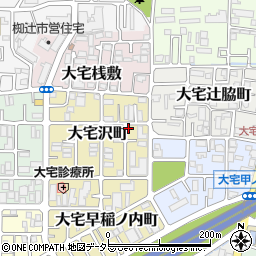 京都府京都市山科区大宅沢町95周辺の地図