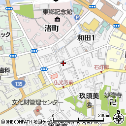 理容弓田周辺の地図