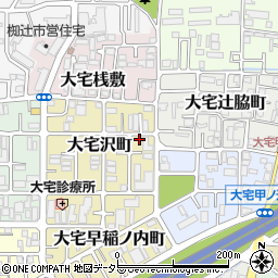 京都府京都市山科区大宅沢町99周辺の地図